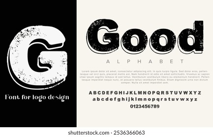 Good Choice vector alphabet font for logo design
