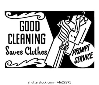 Good Cleaning 2 - Retro Ad Art Banner