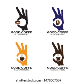 Good Coffee logo design template
