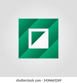 good color logo. Creative square triangle diamond logo design template. design logo.