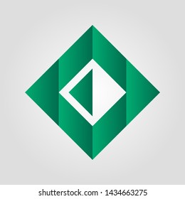 good color logo. Creative square triangle diamond logo design template. design logo.