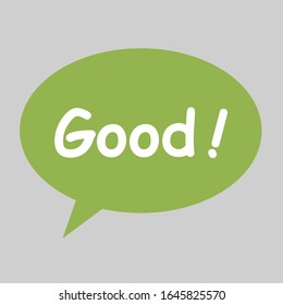 Good colorful greeting bubbles. Bubbles with messages. Vector illustration.