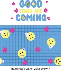 GOOD COMING SLEEP GIRL FLOWERS SMILE