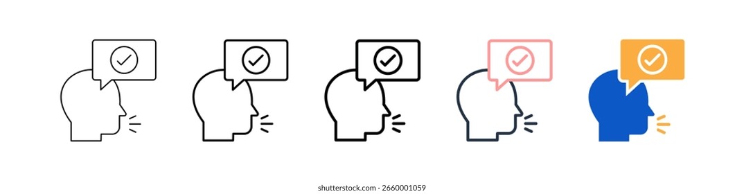 Good Communication different style icons set vector illustration.