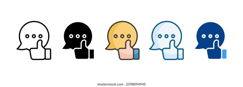 Good Communication Icon Set Multiple Style Collection