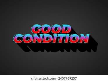 Good condition. Text effect design in 3D look with gradient purple yellow color