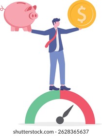 Good credit score for credit card spending with sufficient cash to pay debt create excellent personal financial plan

