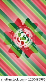 good customer feedback icon inside christmas badge background.