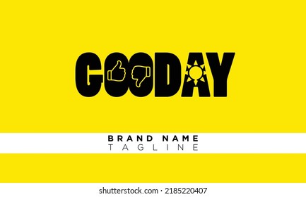 GOOD DAY icon Alphabet letters Initials monogram logo 