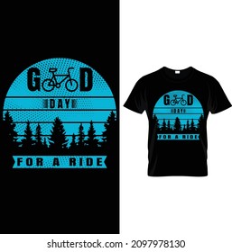 GOOD DAY FOR A RIDE T-SHIRT DESIGN.Motorcycle shirt for Men, Funny Biker Gift,Motorcycle Life T-shirt.Motorcycle Typography - Men's T-Shirt.