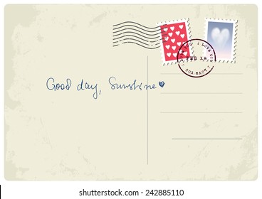 'Good Day, Sunshine' postcard