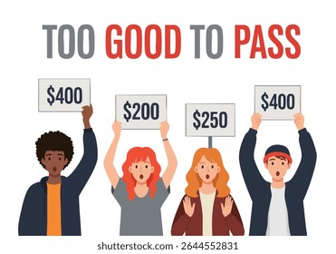 Good deal promotion offer advertisement concept