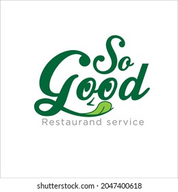 so good delicious food logo designs symbol for restaurant service