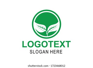 Buen concepto de diseño. logo de la hoja, planta ecológica, naturaleza verde. Vector