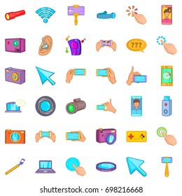 Good device icons set. Cartoon style of 36 good device vector icons for web isolated on white background