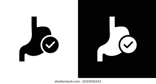 Buen concepto del icono de la digestión, Ilustración vectorial