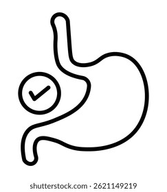 
Good digestion icon Flat fill set collection. Symbol mark in Outline style
