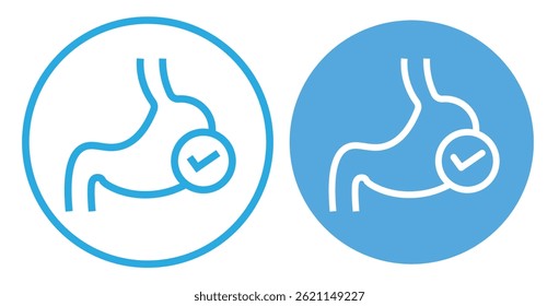
Good digestion icon Flat fill set collection. Symbol mark in Outline style
