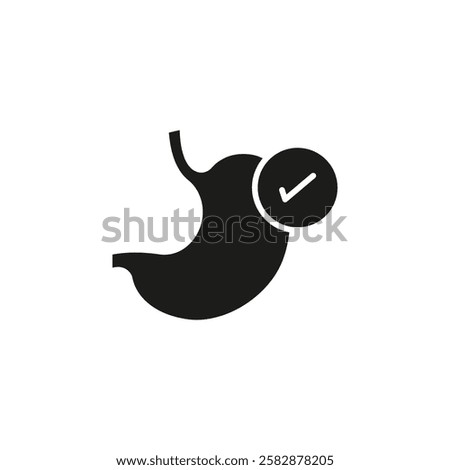 Good digestion icon Symbol mark in Outline style