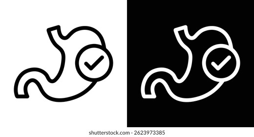 Good digestion icon vector, illustration logo template in trendy style