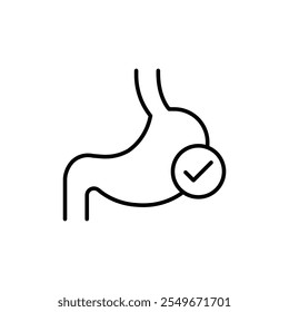 Good digestion icon web design in vector