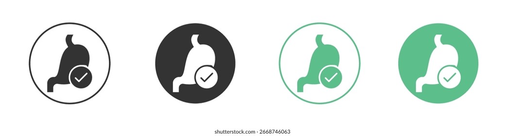 Good digestion icon for your website or app. eps10