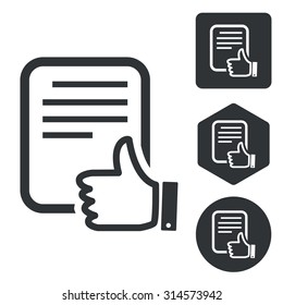 Good document icon set, monochrome, isolated on white