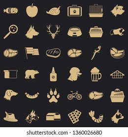 Good dog icons set. Simple style of 36 good dog vector icons for web for any design