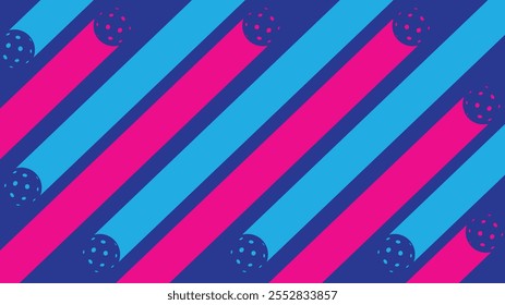 Good editable vector file of pickleball ball and graphic motion symbol best for your digital and print mockup