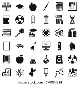 Good education icons set. Simple style of 36 good education vector icons for web isolated on white background