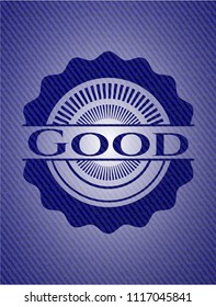 Good emblem with jean high quality background