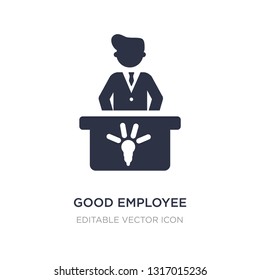 Good Employee Icon On White Background. Simple Element Illustration From People Concept. Good Employee Icon Symbol Design.