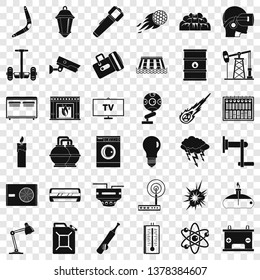 Good energy icons set. Simple style of 36 good energy vector icons for web for any design