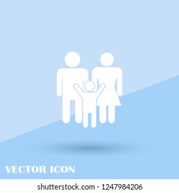 good family vector web icon