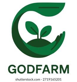 Good farm vector logo template using leaf and nature symbol suitable for agriculture eco farming organic brand identity and natural production themed design