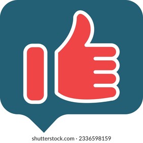 Good Feedback Glyph Two Color Icon For Personal And Commercial Use.
