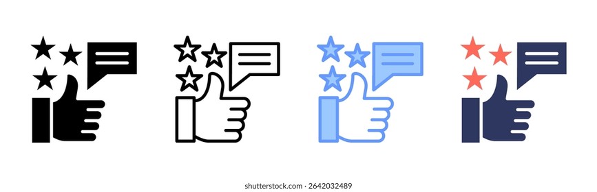 Good Feedback icon sheet multiple style collection