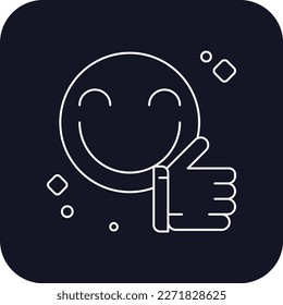 Good feedback Feedback Icons with black filled outline style. Thin line icon related to feedback, rating, testimonials, quick response, satisfaction and more. Simple web icon. Vector illustration