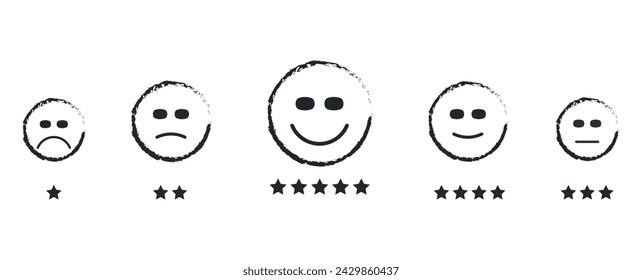 Good feedback rating and positive customer review idea concept.	