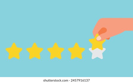 Buena calificación de Comentarios y revisión positiva del Cliente, opinión y Encuesta de satisfacción con la selección manual