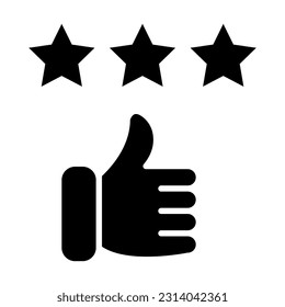 Good Feedback Vector Glyph Icon For Personal And Commercial Use.
