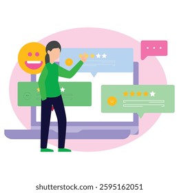 Good feedback Vector Illustration Which can easily modify or edit

