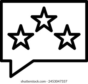 Good Feedback Vector Line Icon Design