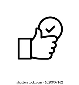 good feedbeck outline icon