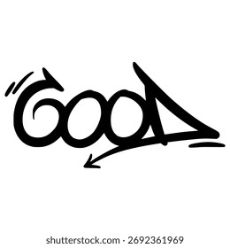 Good Font Graffiti Tagging Typografie Urban Street Illustration 