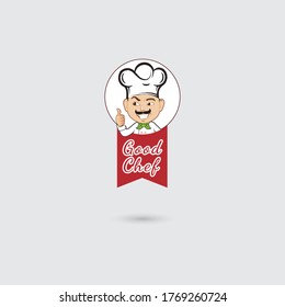 Good food chef vector logo design template