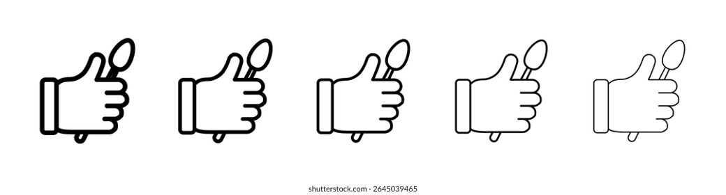 Good food icon filled flat sign concept for web design.