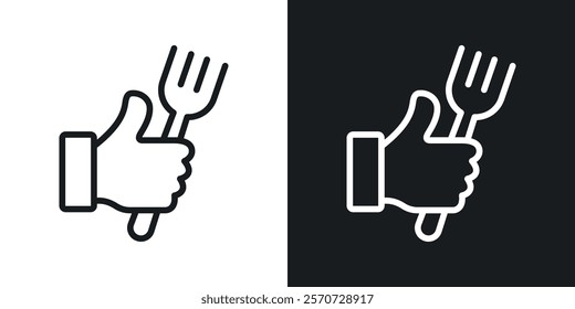 Good food icons set vectors on white background.