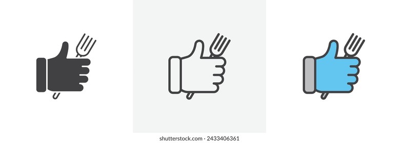 Good Food Isolated Line Icon Style Design. Simple Vector Illustration