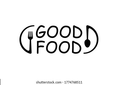 Good Food Logo Design Template Vector Stock Vector (Royalty Free ...